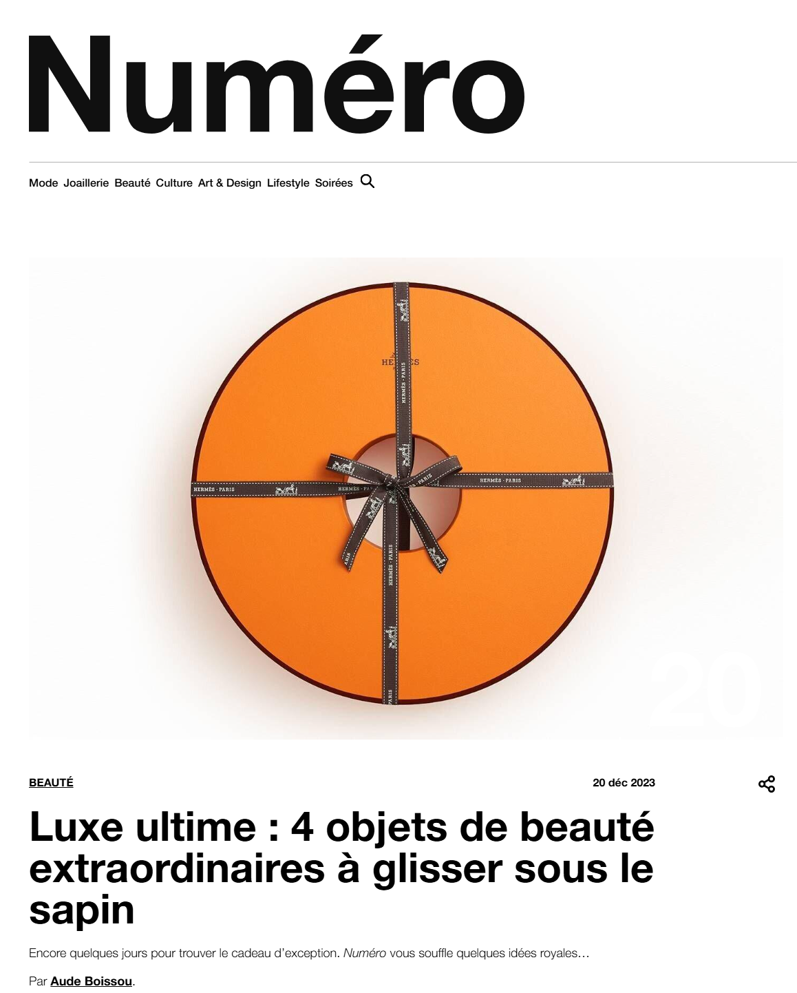 Un cadeau précieux, vu par Numéro